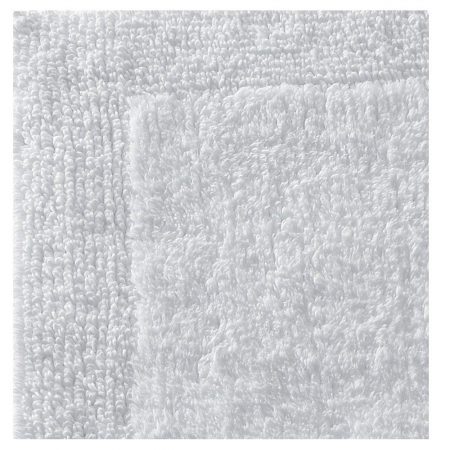 Regence Home Reversible Cotton Bath Rug, 17 by 23-Inch, White